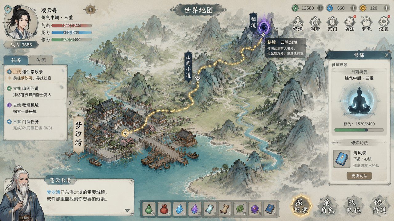 谪仙索欢录 秘境探索 内容截图 2